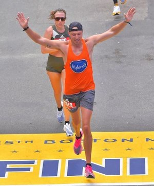 “I didn’t even think about the race at that point,” said Nick Haney, a firefighter of 14 years, about stopping to help a downed runner at the Boston Marathon.