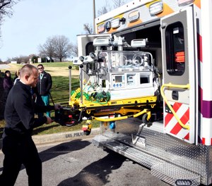 Prisma Health Children's Hospital unveiled its new NICU ambulance capable of carrying two babies at once on Tuesday. (Photo/Prisma Health)