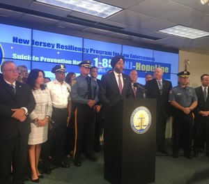 Attorney General Gurbir Grewal announces the New Jersey Resiliency Program for Law Enforcement, a first-in-the-nation statewide program that will train officers in resiliency and help destigmatize mental health issues.