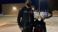 Photo of N.M. governor next to 7-foot-tall cop triggers big response on social media