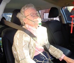 Hudson police said a caller believed it was a real woman, called them and they broke the window to be sure on Friday morning. (Photo/Hudson Police Department)