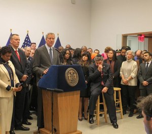 In a response to the increase in attacks on Jewish people, Mayor Diblasio held a press conference to address new strategies against hate crimes.