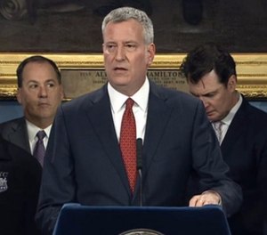 Mayor Bill de Blasio was