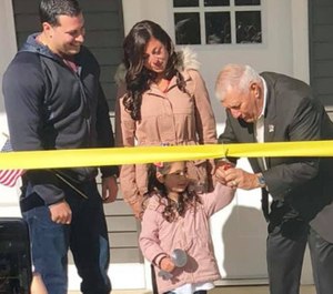 Officer Matias Ferreira and his family received a new home specifically built to address his needs as a person with disabilities.