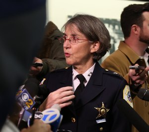 In this 2016 file photo, Anne Kirkpatrick, as head of the Chicago Police Department's Bureau of Professional Standards, attends a new recruits event.