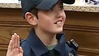 Boy with brain tumor becomes cop for day