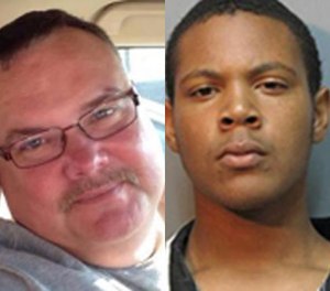 Deputy Allen Bares Jr. (left) and Quintylan Richard. (Facebook/Vermilion Parish Sheriff's Office Images)