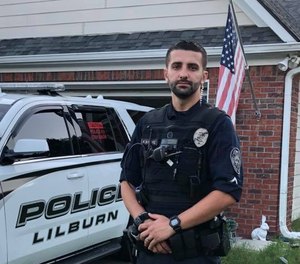 This photo shows Officer Almedin Ajanovic. (Photo/Lilburn Police Department)