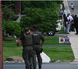 The scene of the officer-involved shooting