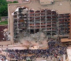 The blast killed 168 people, including 19 children, injured hundreds more and caused hundreds of millions of dollars in damage to structures and vehicles in the downtown area.