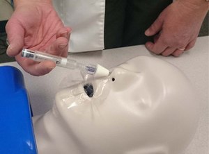 Free training and certification is offered to community members on the use of intranasal Narcan.