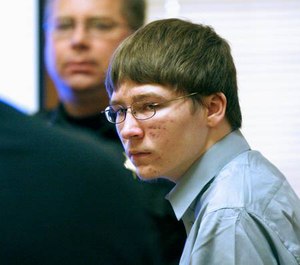 In this April 16, 2007, file photo, Brendan Dassey appears in court at the Manitowoc County Courthouse in Manitowoc, Wis.