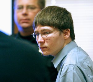 In this April 16, 2007, file photo, Brendan Dassey appears in court at the Manitowoc County Courthouse in Manitowoc, Wis.