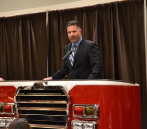 State Sen. Mike Regan speaks at the Pennsylvania Fire & Emergency Services Institute's Annual Banquet in November 2019. Regan is the sponsor of Senate Bill 908, which would expand a funding program for state fire and EMS departments.