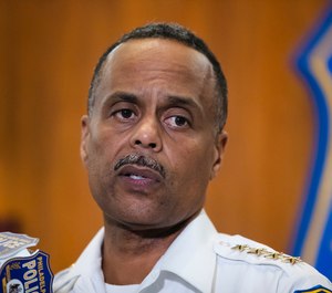 In this July 18, 2019 file photo Philadelphia Police Commissioner Richard Ross speaks during a news conference in Philadelphia. (AP Photo/Matt Rourke, File)