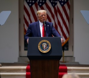 President Donald Trump speaks during an event on police reform, in the Rose Garden of the White House, Tuesday, June 16, 2020, in Washington.