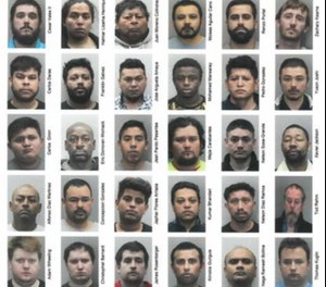 Detectives from Fairfax County Police Department in Virginia arrested 30 men earlier this month during Operation COVID Crackdown.