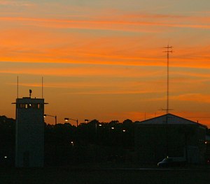 Florida State Prison at sunset in Raiford, Fla. Tuesday, Oct. 23, 2012.