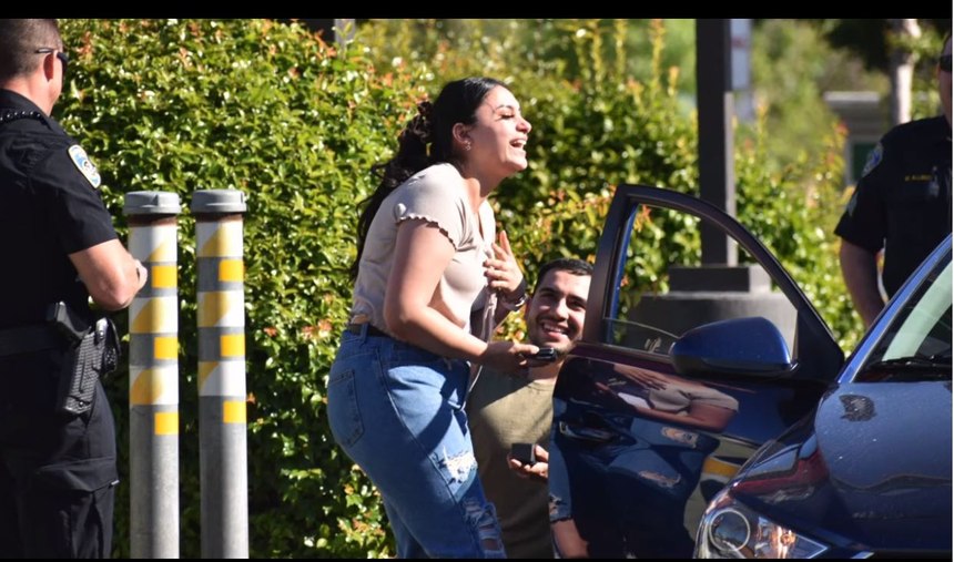 Bakersfield PD helped make an engagement proposal come true.