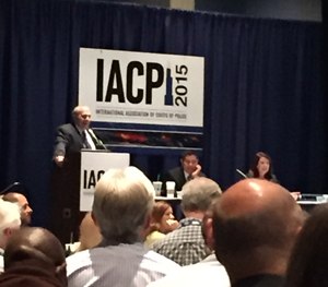 Denver (Colo.) Deputy Chief David Quinones, along with psychologists Sara Garrido and John Nicoletti, speak at IACP 2015.
