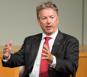 Sen. Rand Paul (R-KY) speaks at the CATO Institute in Washington, D.C., on July 27, 2017.