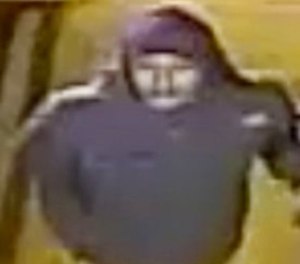 This image taken from a Feb. 24, 2015 surveillance video and provided on Feb. 17, 2018 by the New York City Police Department, shows a man being sought by the NYPD in connection with a rape three years ago.
