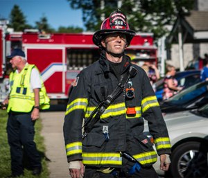 Heat-related illness is serious business, and firefighters are particularly at risk when temperatures hit the 90s and humidity hovers around 80 percent. (Photo/Joe Thomas of Greenbox Photography)