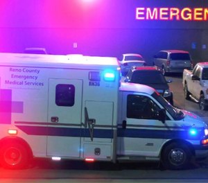 The EMS service has eight ambulances, one of which is out of service while the original chassis is remounted with a new ambulance box, and two that are reserve vehicles. (Photo/ Reno County EMS)
