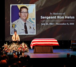 Sgt. Helus was one of twelve victims of the Borderline Bar & Grill mass shooting in Thousand Oaks last week.