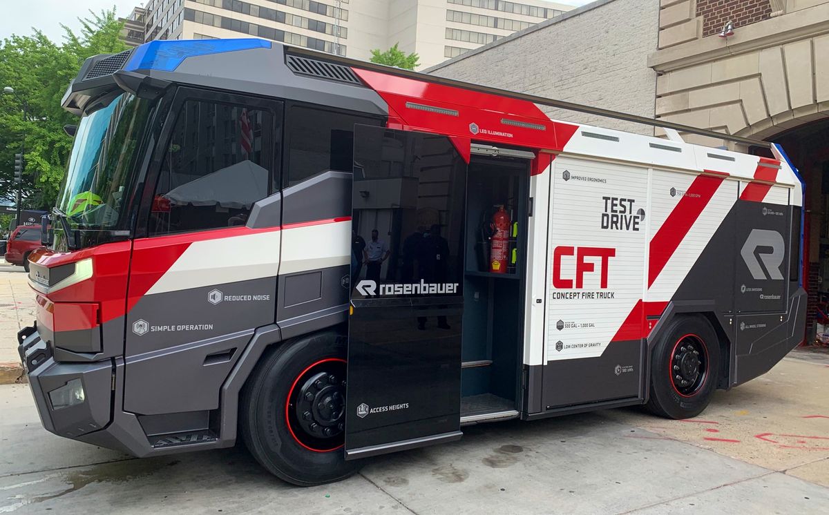 Rosenbauer America takes RT electric apparatus to nation&rsquo;s capital