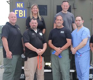 The team is partnering with EMS providers from University Hospital to conduct the largest “Stop the Bleed” campaign in the state. (Photo/Rutgers University)