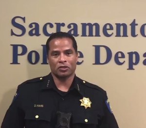 Sacramento police Chief Daniel Hahn, along with other city and county law enforcement officials, announced his department would begin charging 'blatant' stay-at-home order violators with misdemeanors.
