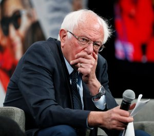 Democratic presidential candidate Sen. Bernie Sanders listens to a question for the audience during the Presidential Gun Sense Forum, Saturday, Aug. 10, 2019, in Des Moines, Iowa. (AP Photo/Charlie Neibergall)