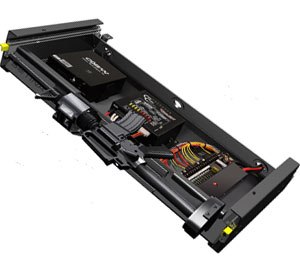 The system can be installed with three different height adjustments and three horizontal locking positions without any drilling into the vehicle.