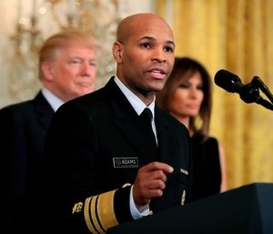 Dr. Jerome Adams issued the first national advisory since 2005 and said more Americans should be equipped with naloxone. (Photo/AP)