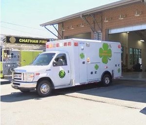 The new Chatham Emergency Services is decked out with shamrocks and they will debut it to the public in the St. Patrick’s Day parade. (Photo/CES)