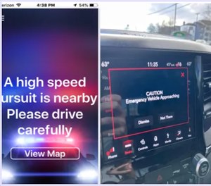 “Digital Siren” offers law enforcement a new, high-tech tool that sends real-time notifications about active high-speed emergency response events that carry potential harm to members of the public in close proximity.