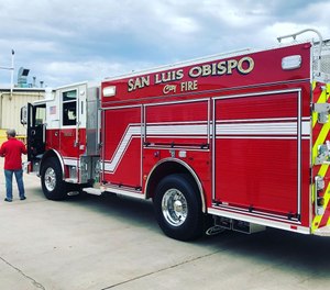 The San Luis Obispo City Firefighters' Association said in a Facebook post that firefighters have experienced threats and vandalism to fire stations over the last week. (Photo/San Luis Obispo City Firefighters IAFF Local 3523 Facebook)