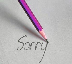 Making amends means taking the necessary actions to make the situation right again, starting with a sincere apology.