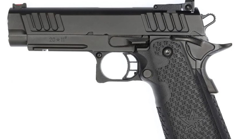 Though some 2011s stick to iron sights, like this one, you can also get optics-ready versions.