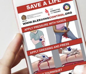 'Stop the Bleed' teaches people how to identify life-threatening bleeding and how to stop it. (Photo/Bleedingcontrol.org)
