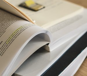 Firefighter writing paper