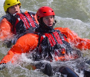 There are a number of safety threats in a swift water rescue beyond drowning.