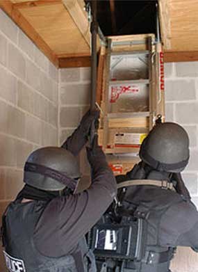 TacView's tactical pole can expand from three to ten feet. (Photo courtesy TacView)
