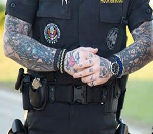 Recruitment post featuring tattooed officer brings lots of attention to  California police department  ABC11 RaleighDurham