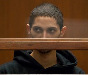Tyler Barriss appears for an extradition hearing at Los Angeles Superior Court.