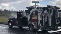 Ore. ambulance catches fire during patient transport
