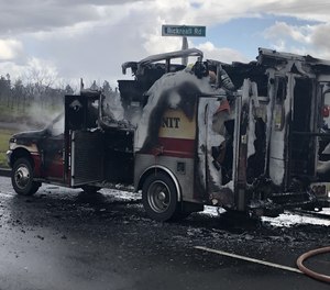 A West Valley Fire District ambulance caught fire during a patient transport on Tuesday.