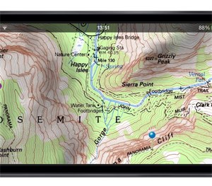 An example of Topo Maps' topographic imaging on an iPhone. (Topo Maps Image)