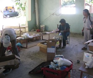 EMS professionals volunteer during the Haiti earthquake disaster response.